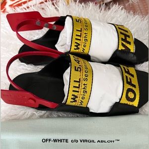 OFF WHITE c/o Virgil Abloh Zip Tie Leather Sandal